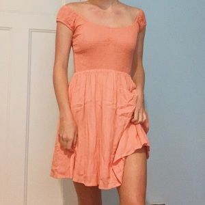 Peach Mini Dress
